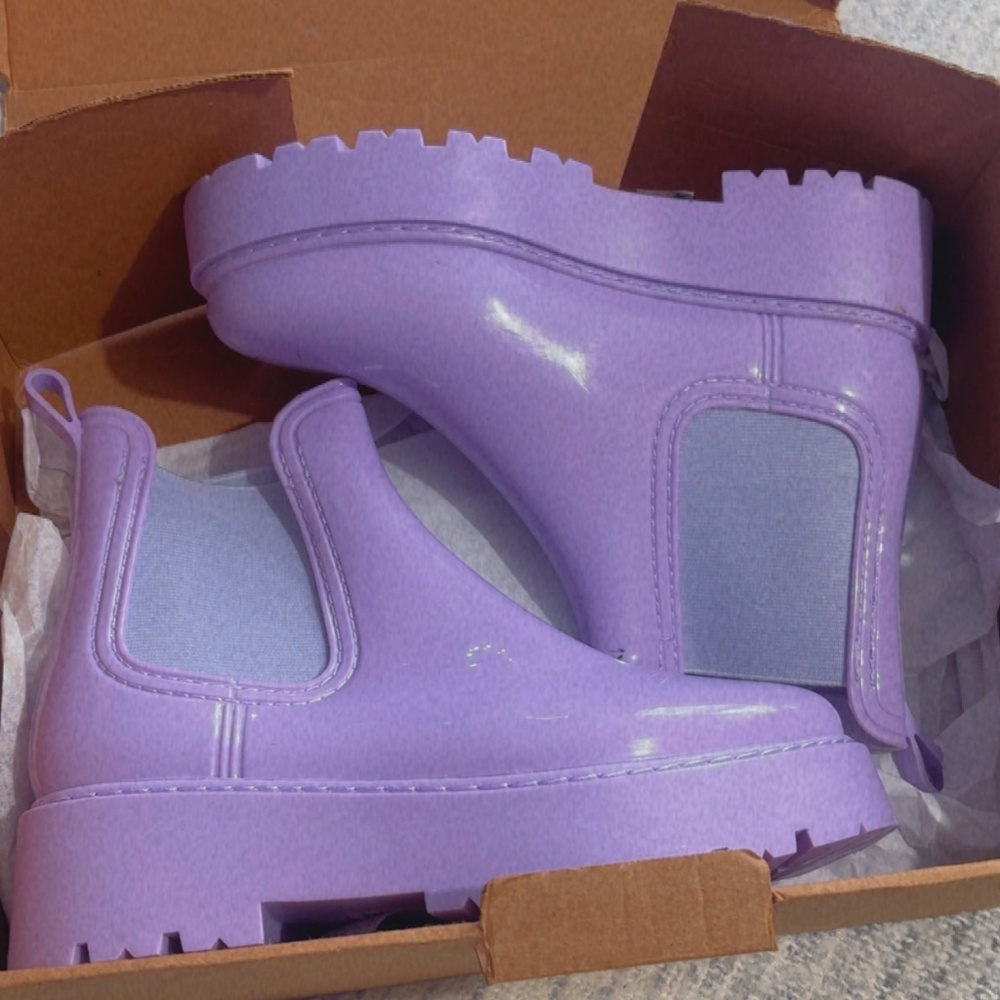 ASOS Design Gadget Chelsea platform rain boot - Picture 6 of 7